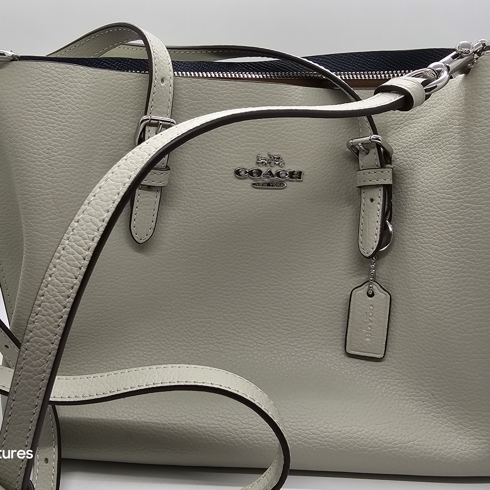 Coach Cream Leather Tote Bag